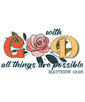 With God all things are possible