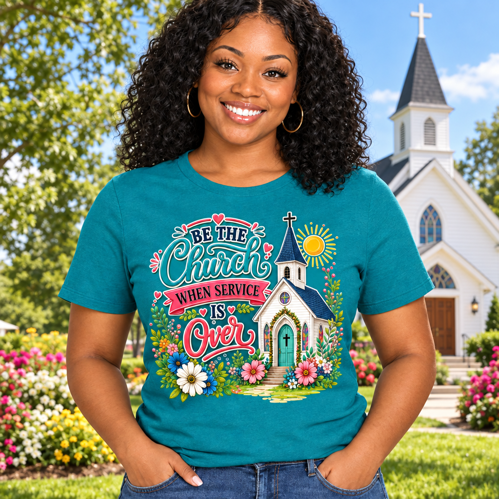 Be the Church When Service Is Over Tee