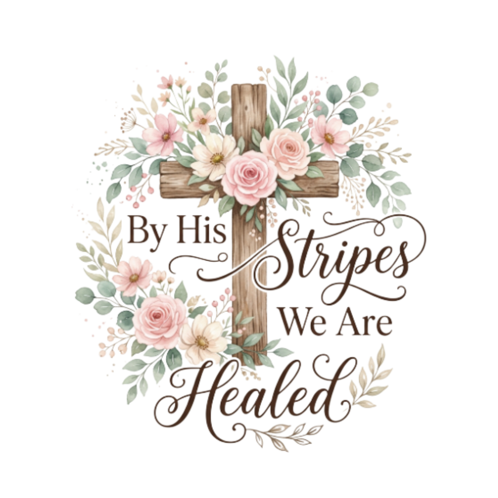 By His Stripes We Are Healed design