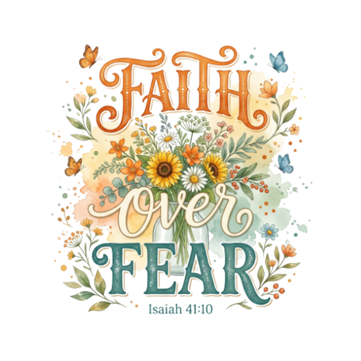 I Will Not Fear He Is With Me design
