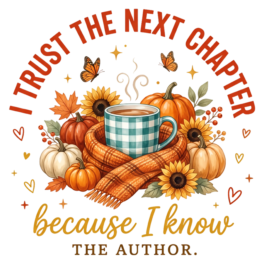 I Trust the Next Chapter Because I Know the Author DTF transfer design