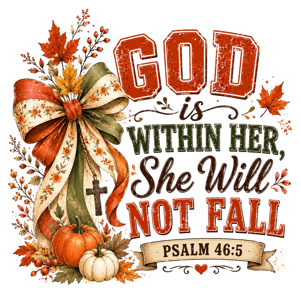 God is within her she will not fall