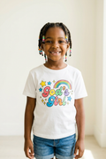 Black girl in white God's Girl tee