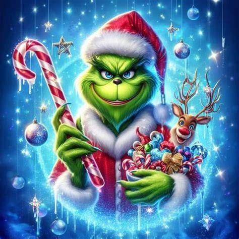Grinch Christmas transfer design