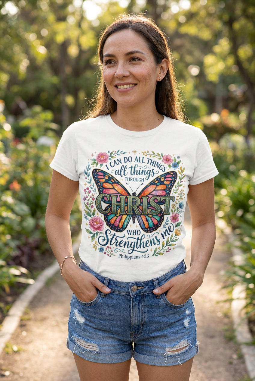 I Can Do All Things Tee mockup