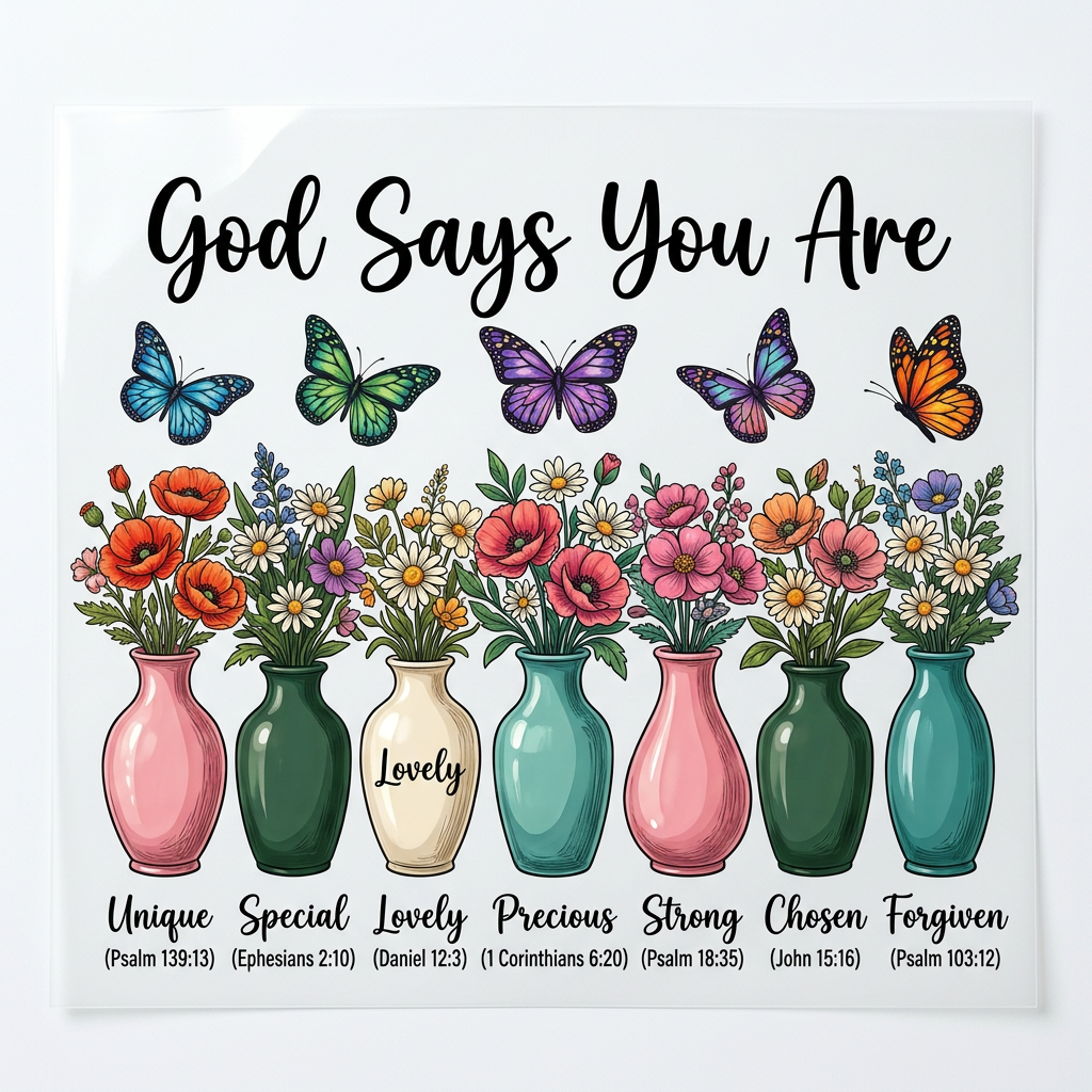 God Says You Are DTF transfer