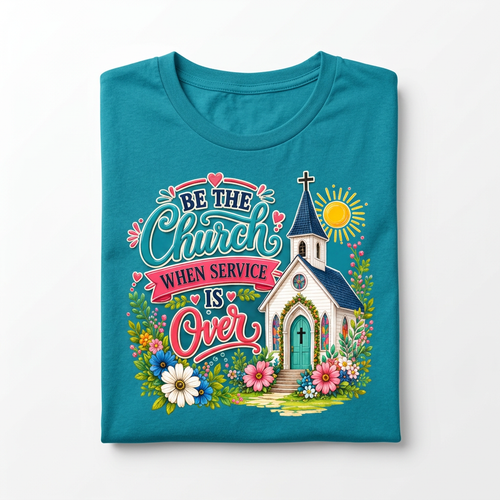 Be the Church folded flat lay
