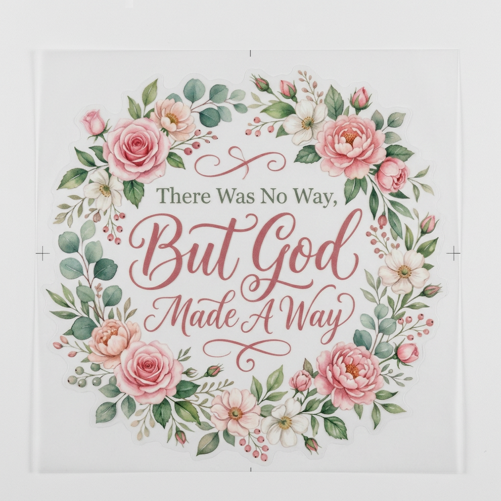 There Was No Way But God Made A Way DTF transfer