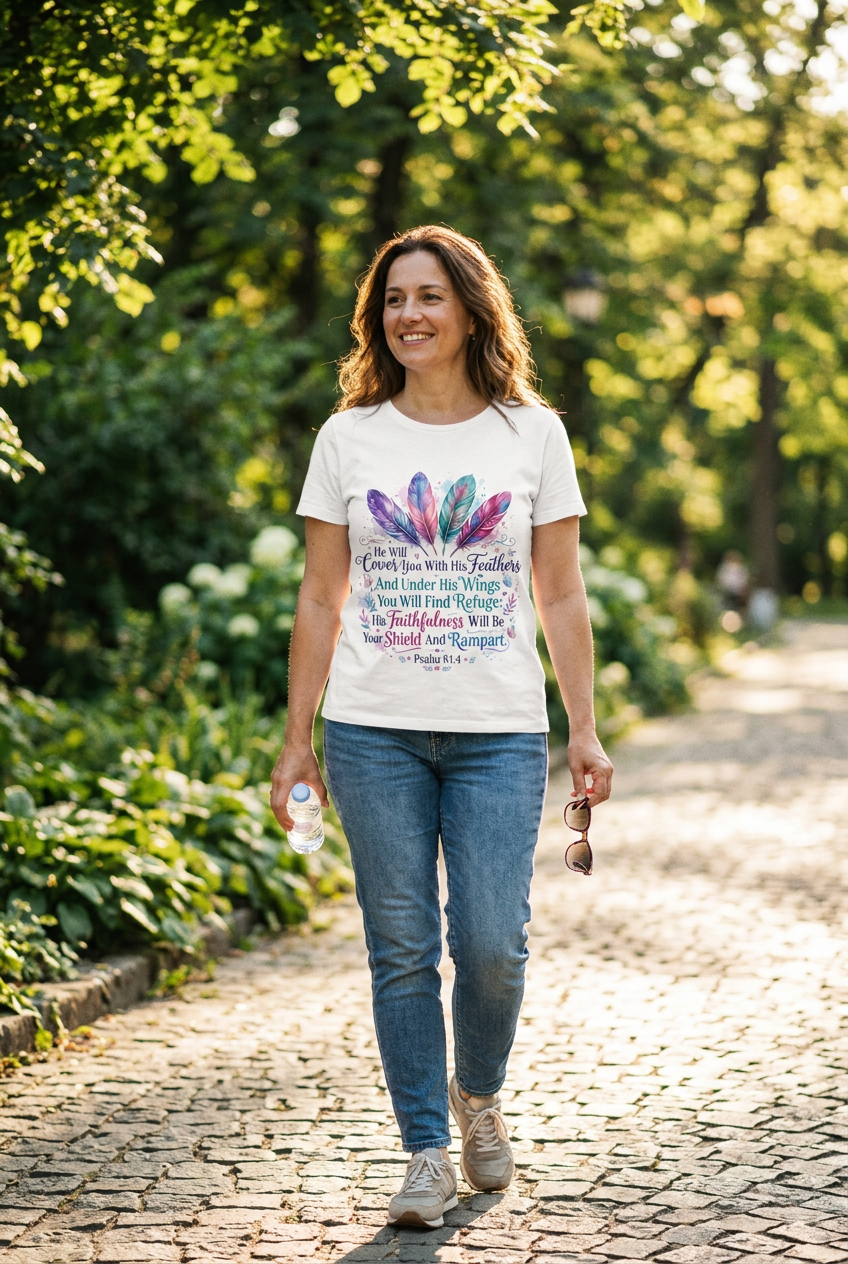 Be The Light Living Tee mockup