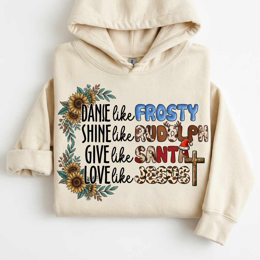 Love People Like Jesus Died for Them cream hoodie flat lay