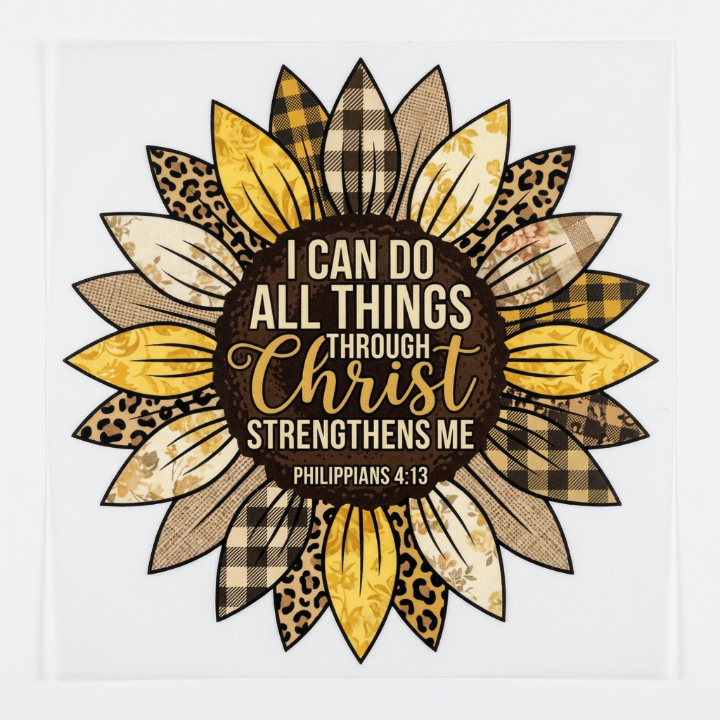 I Can Do All Things Through Christ DTF transfer